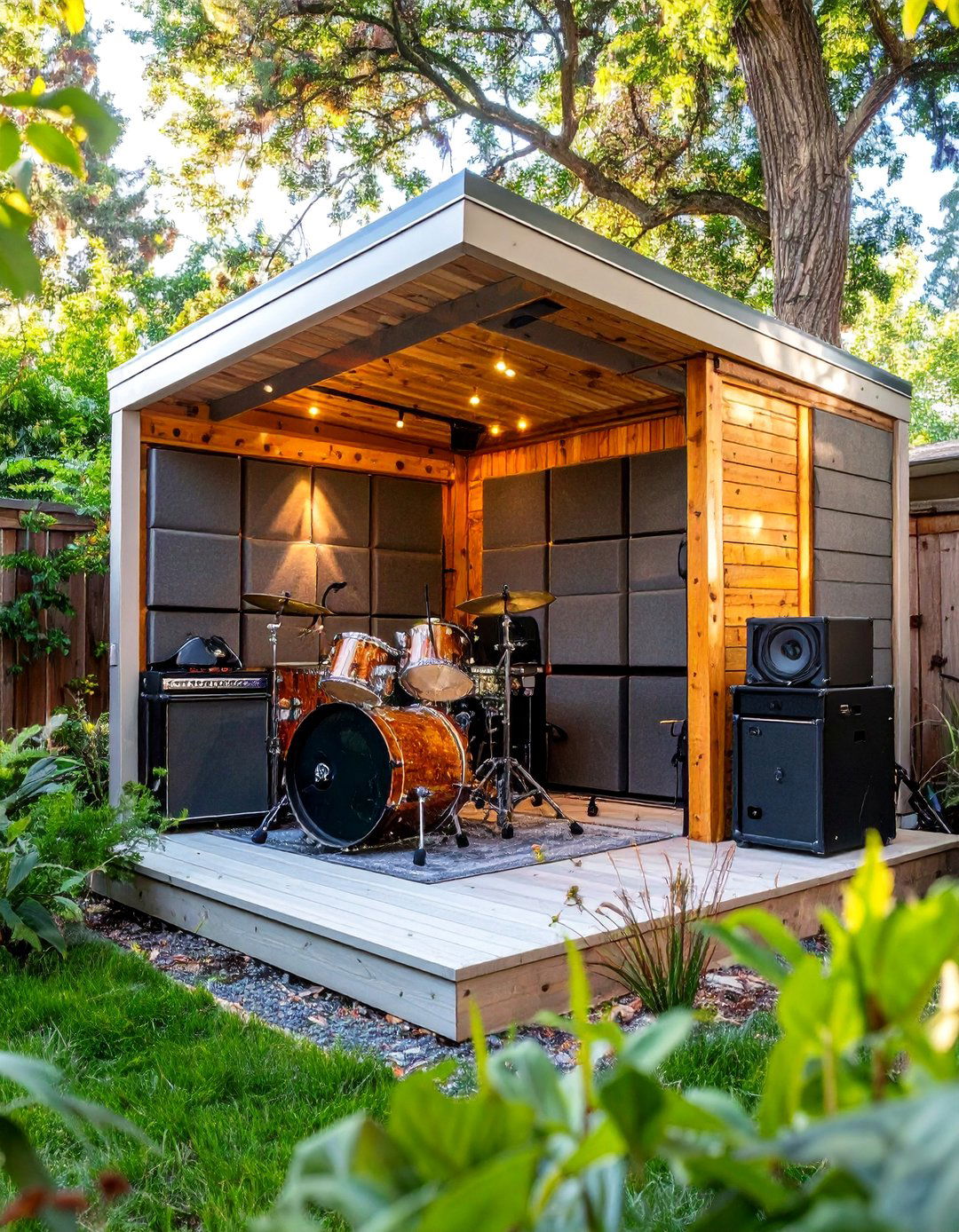 Music Practice Room Shed - 30 backyard shed ideas
