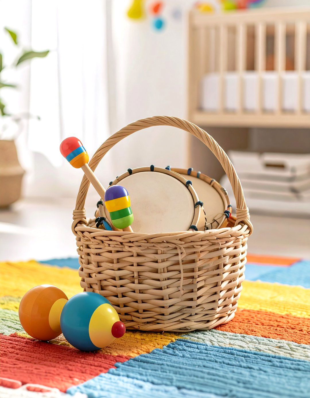 Musical Beginnings Baby Basket - 30 unique baby shower basket ideas