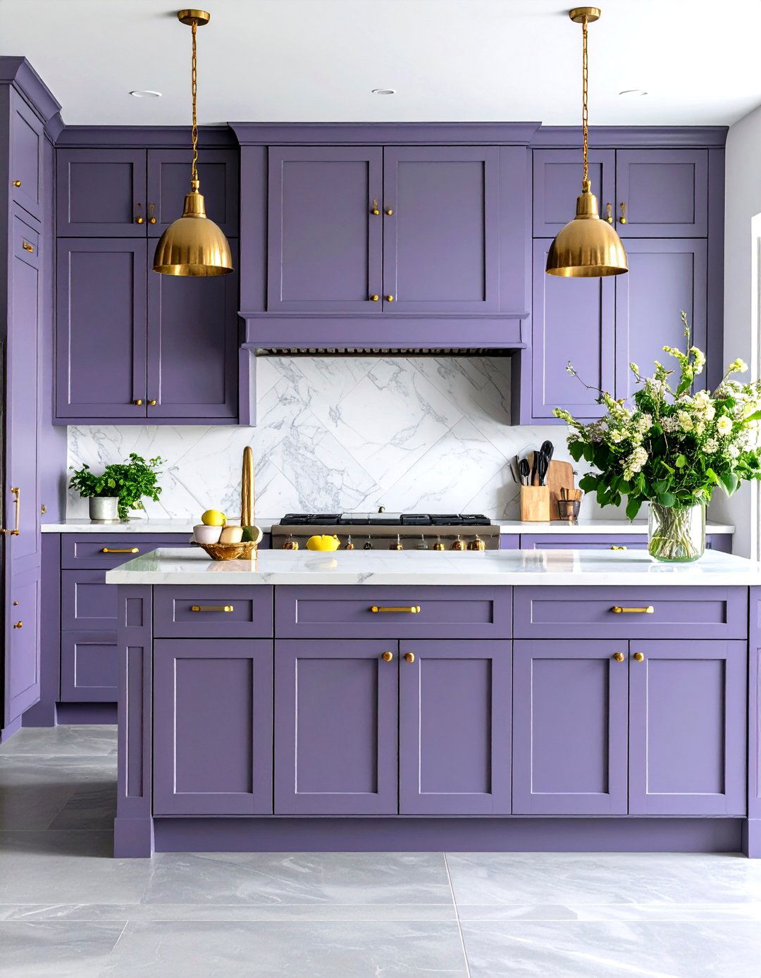 Muted Lavender Kitchen Cabinets - 30 kitchen cabinet color trends 2025