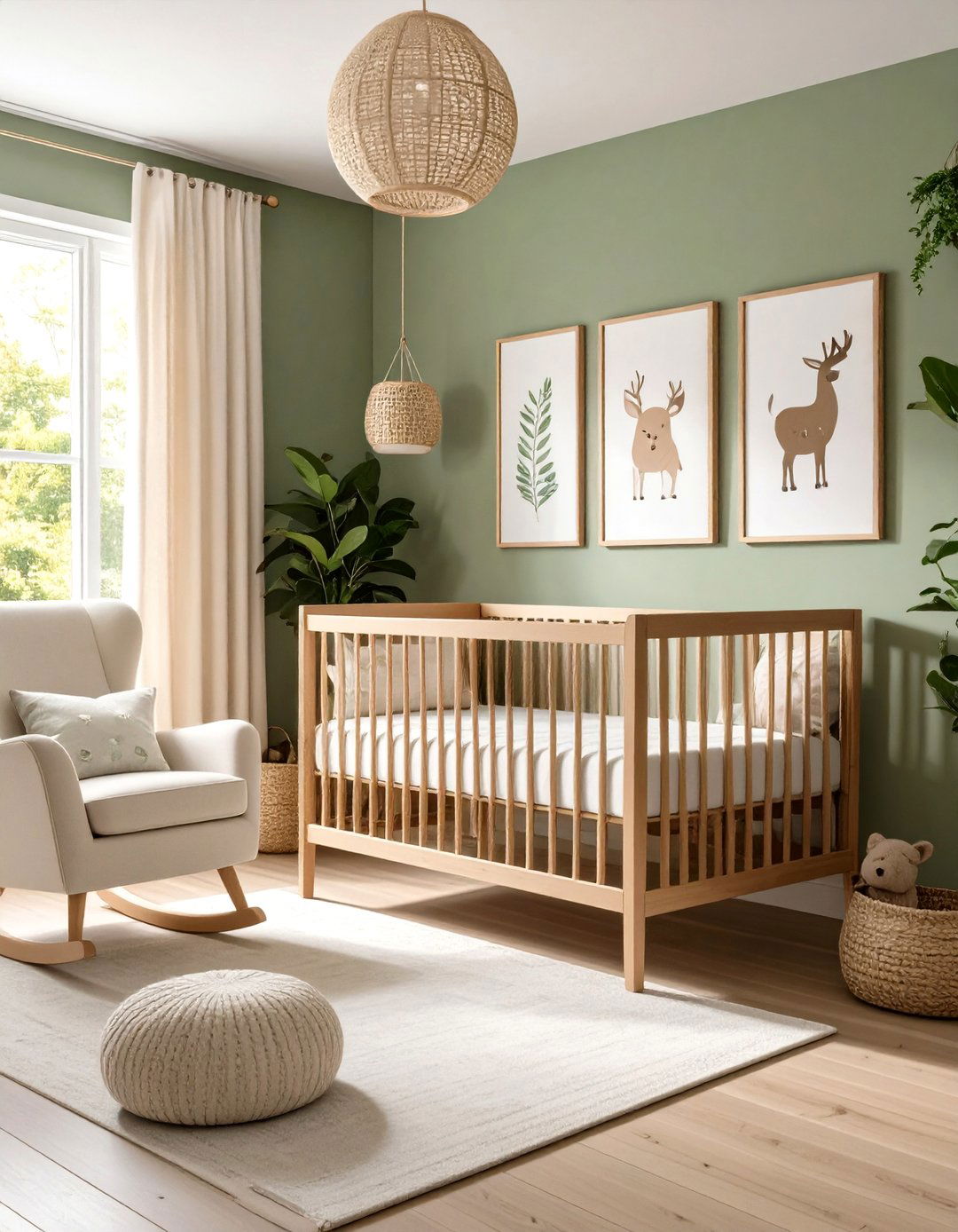 Muted Sage Green Nursery - 30 2025 paint color trends