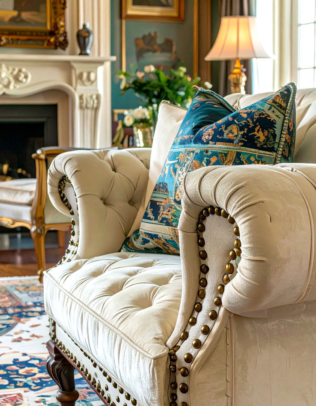 Nailhead Trim on Furniture - 30 traditional interior design ideas