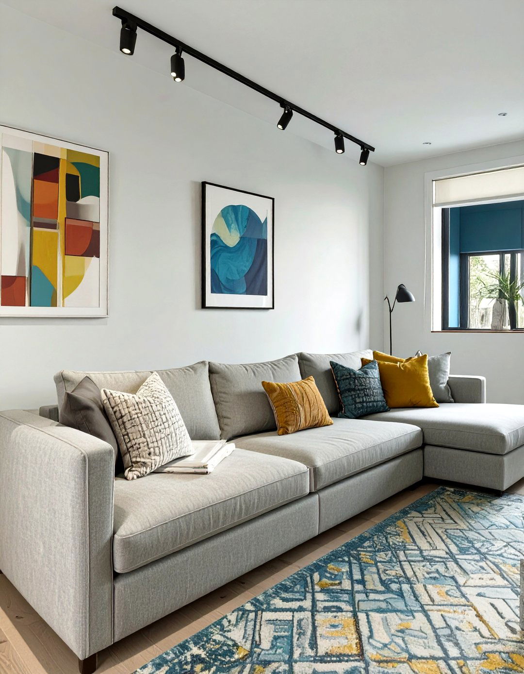 Narrow Room Sectional Layout Along One Wall - 30 small living room sectional layout ideas