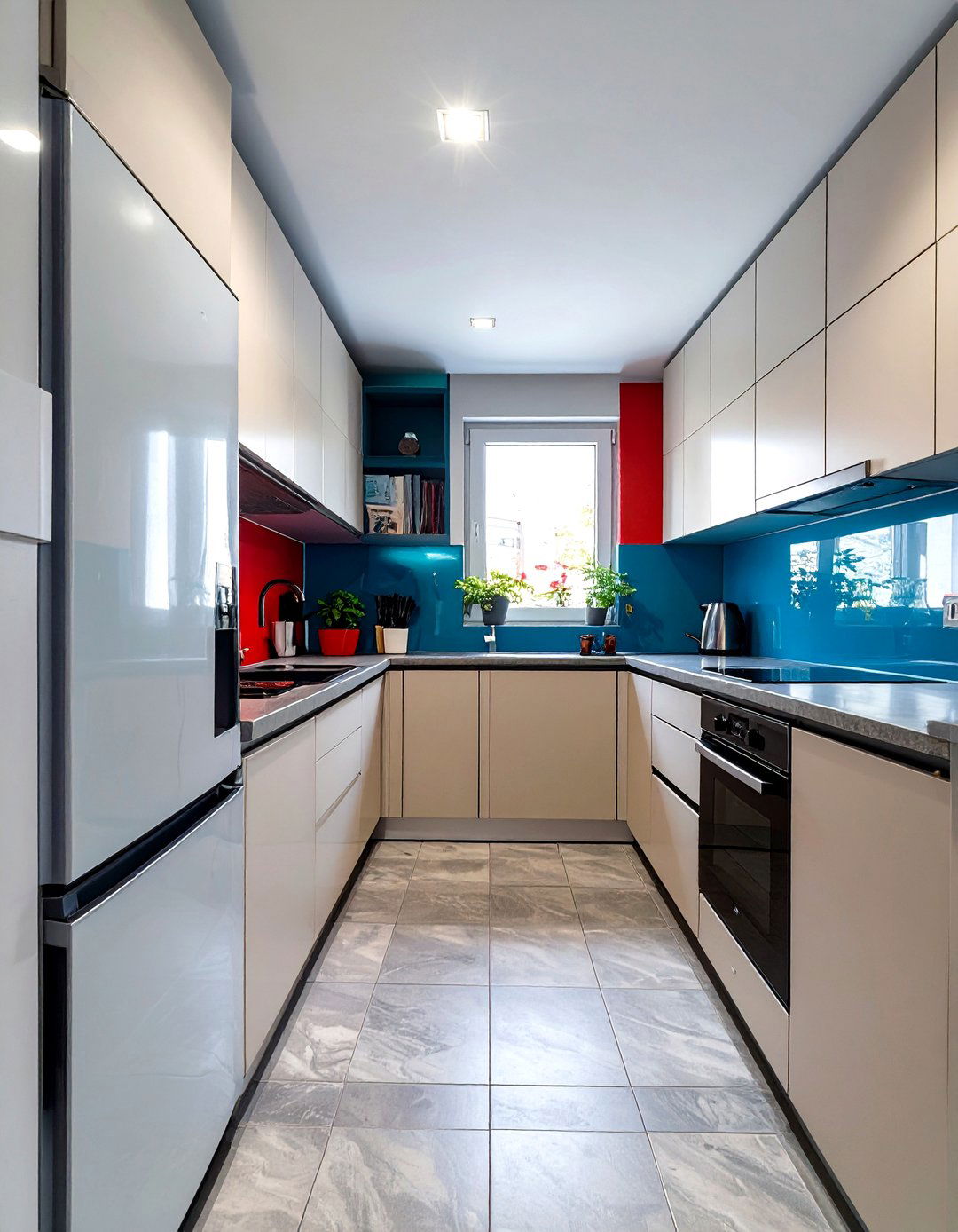Narrow U Shaped Galley Style Kitchen - 30 u shaped kitchen designs