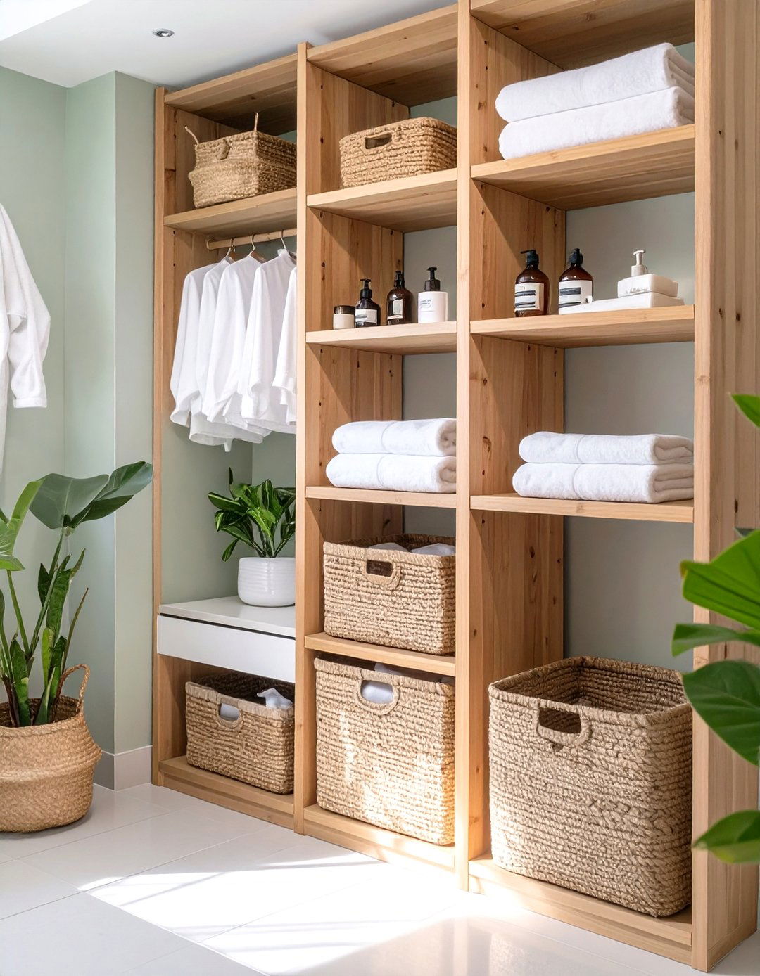 Natural Bamboo and Eco Friendly Materials - 30 bathroom closet organization ideas