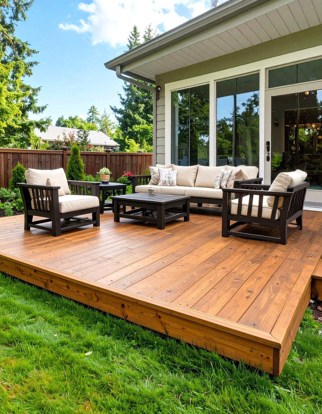 Natural Cedar Deck Stain - 30 deck stain ideas