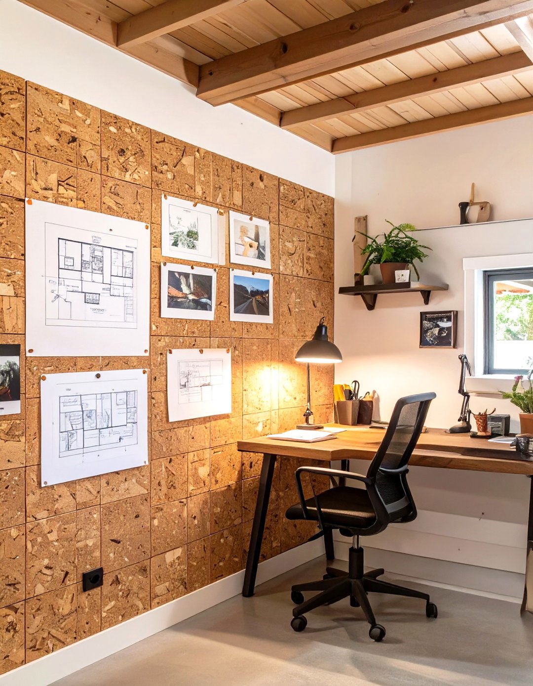 Natural Cork Board Wall - 30 interior garage wall ideas