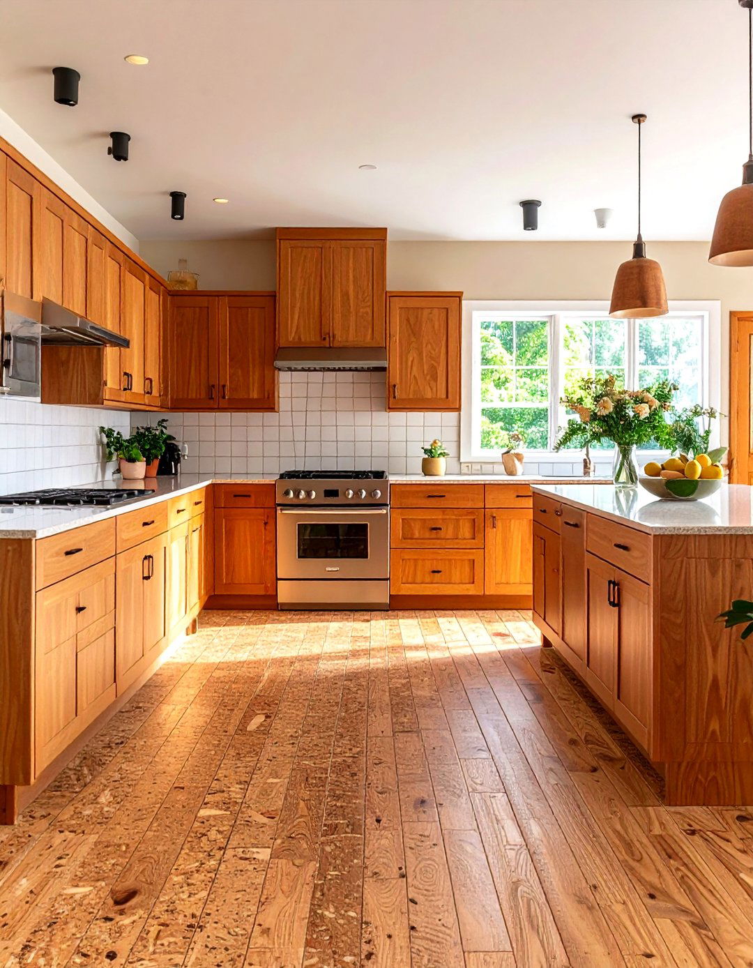 Natural Cork Kitchen Floor - 30 kitchen floors ideas