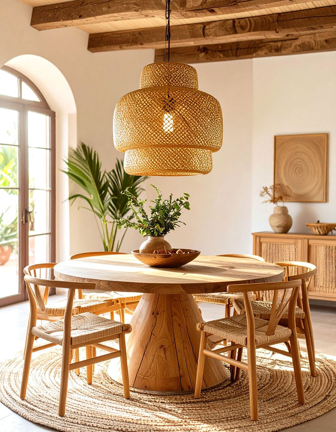 Natural Fiber Pendant Lights - 30 spanish interior design ideas