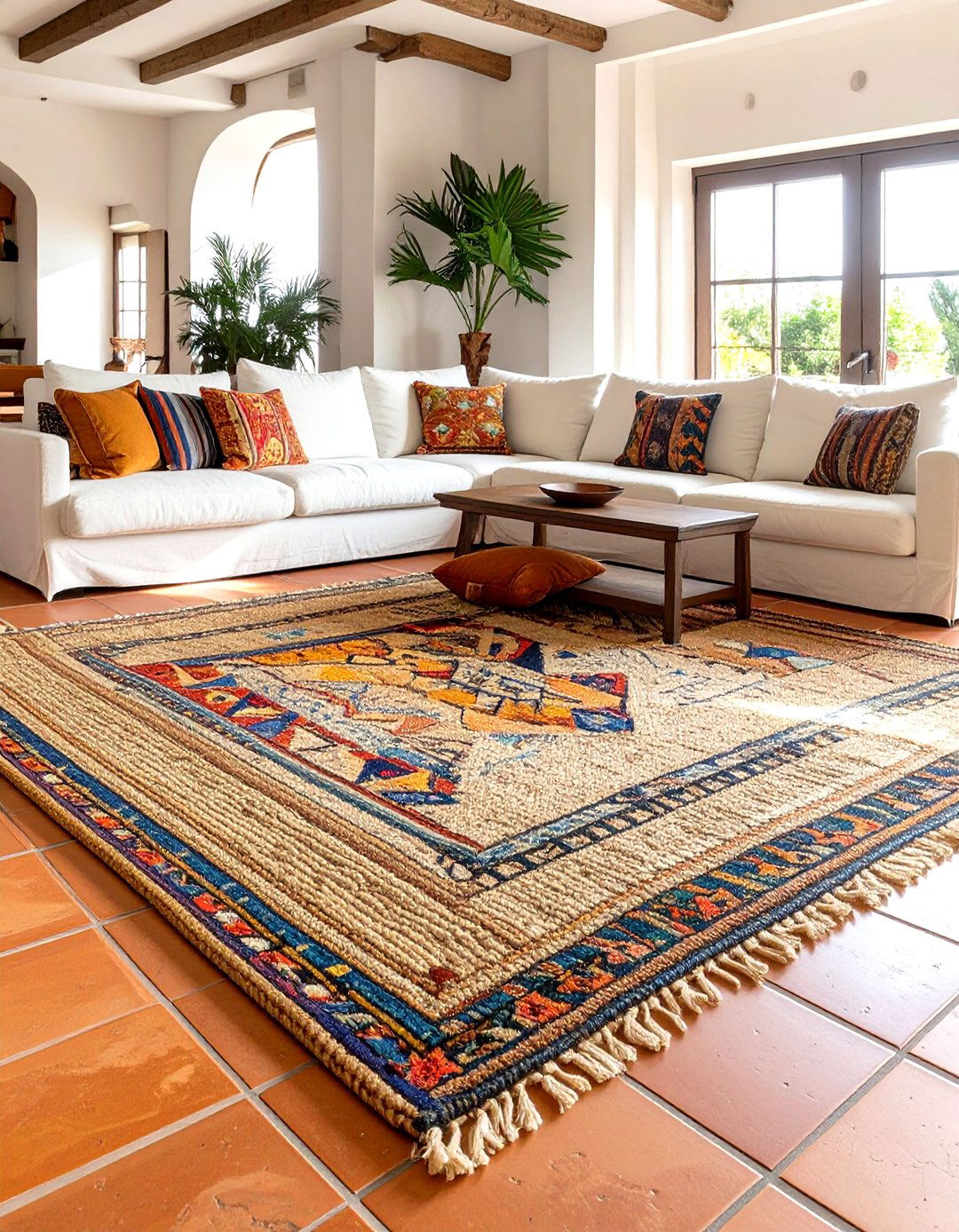 Natural Fiber Rugs - 30 spanish style interior design ideas