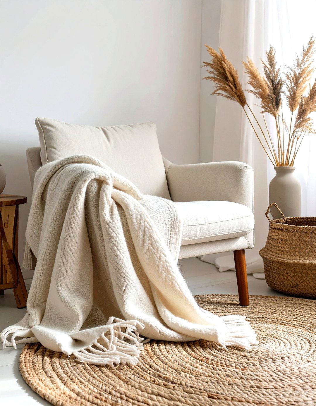 Natural Fiber Textiles - 30 zen interior design ideas