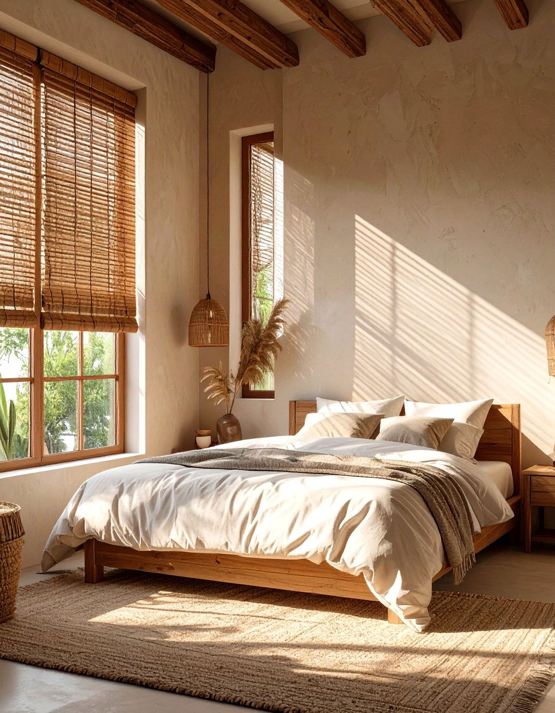 Natural Fiber Window Treatments - 30 southwestern interior design ideas