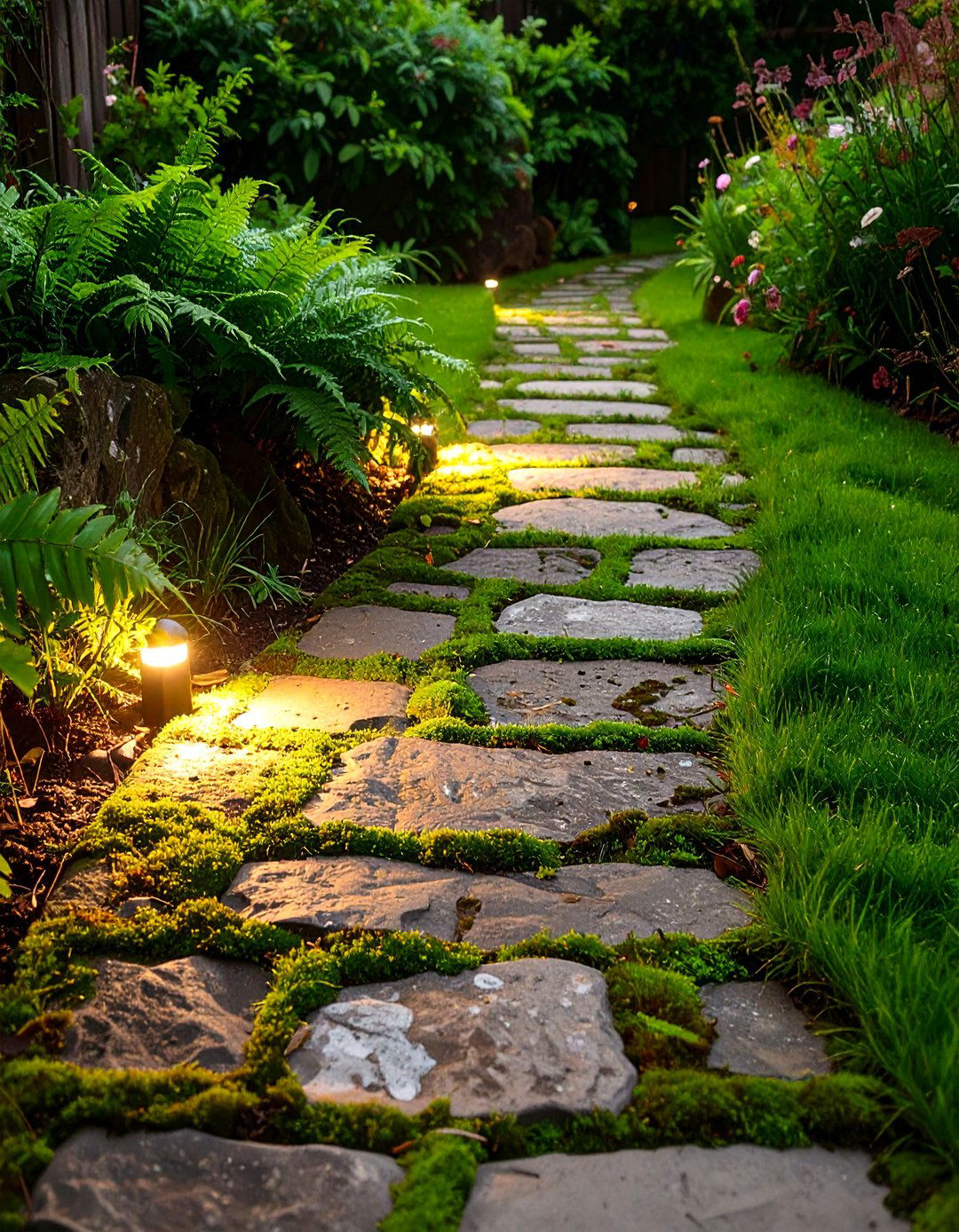 Natural Flagstone Pathway - 30 backyard pathway ideas