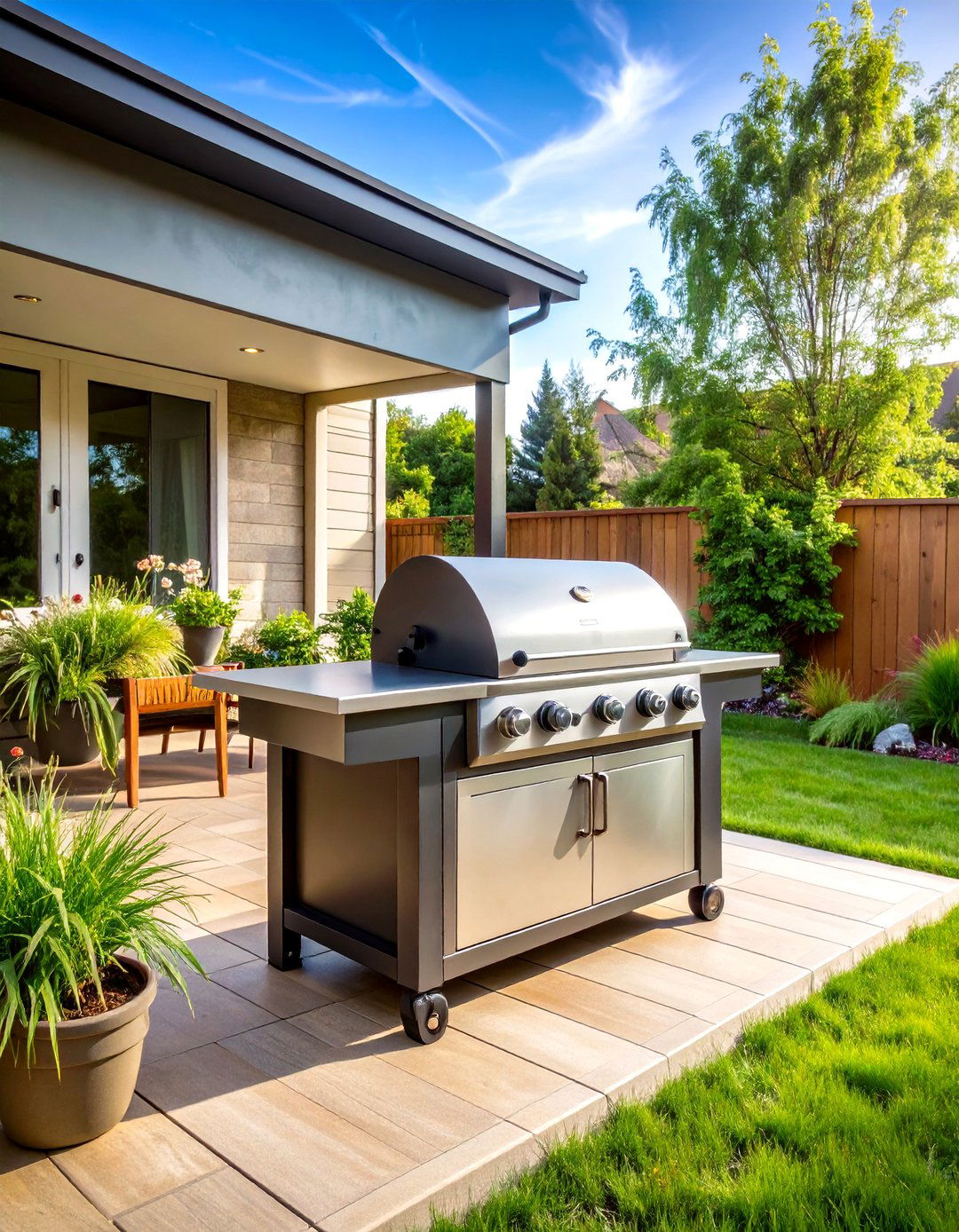 Natural Gas Patio Grill Connected to Home - 30 patio grill ideas
