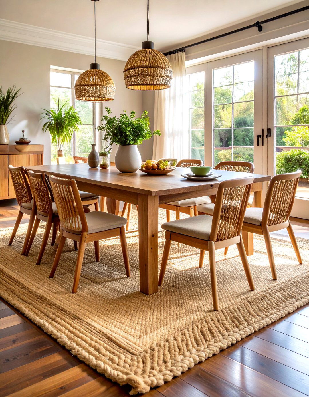Natural Jute and Sisal Rugs - 30 rustic interior design ideas