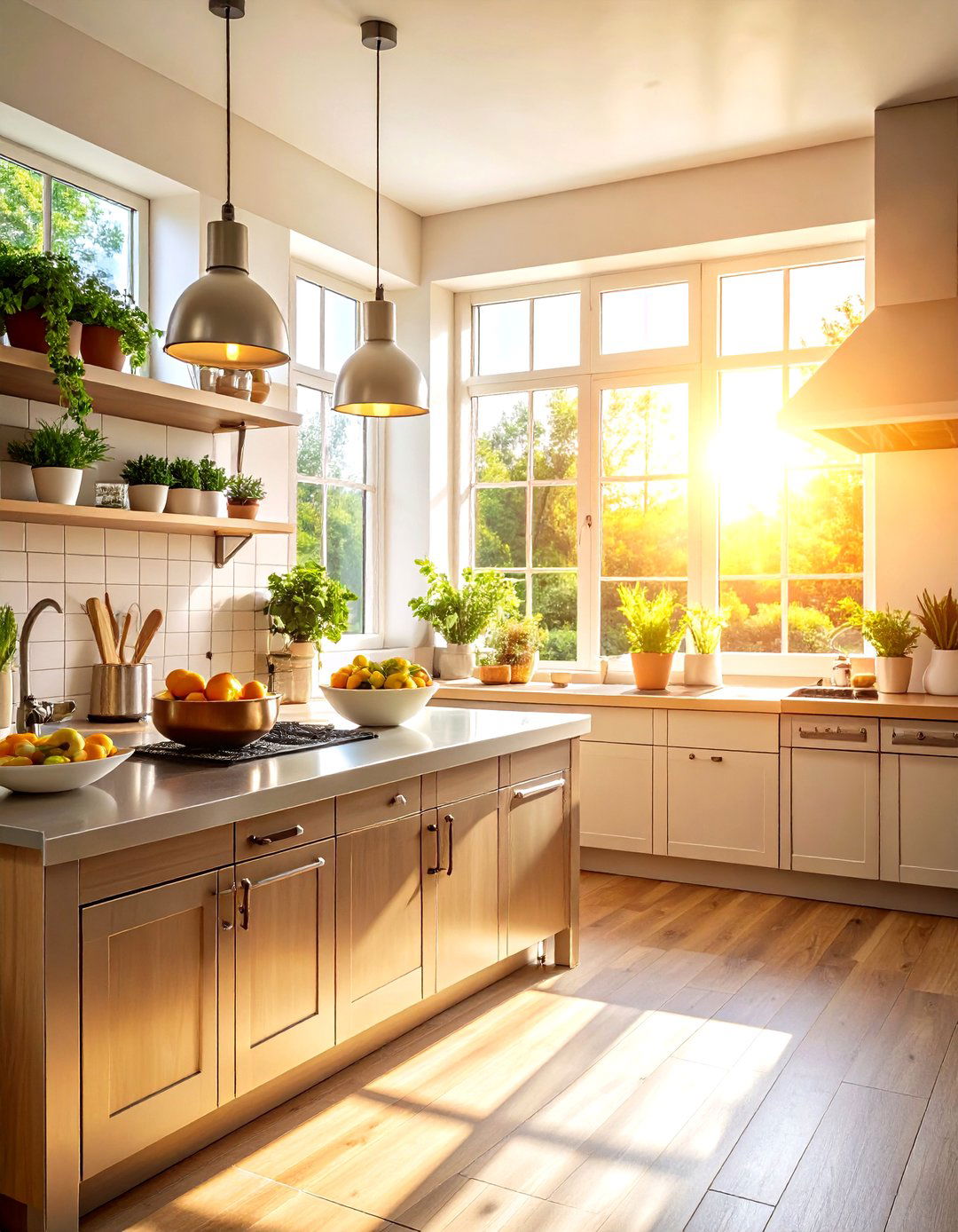 Natural Light Integration - 30 restaurant kitchen design ideas