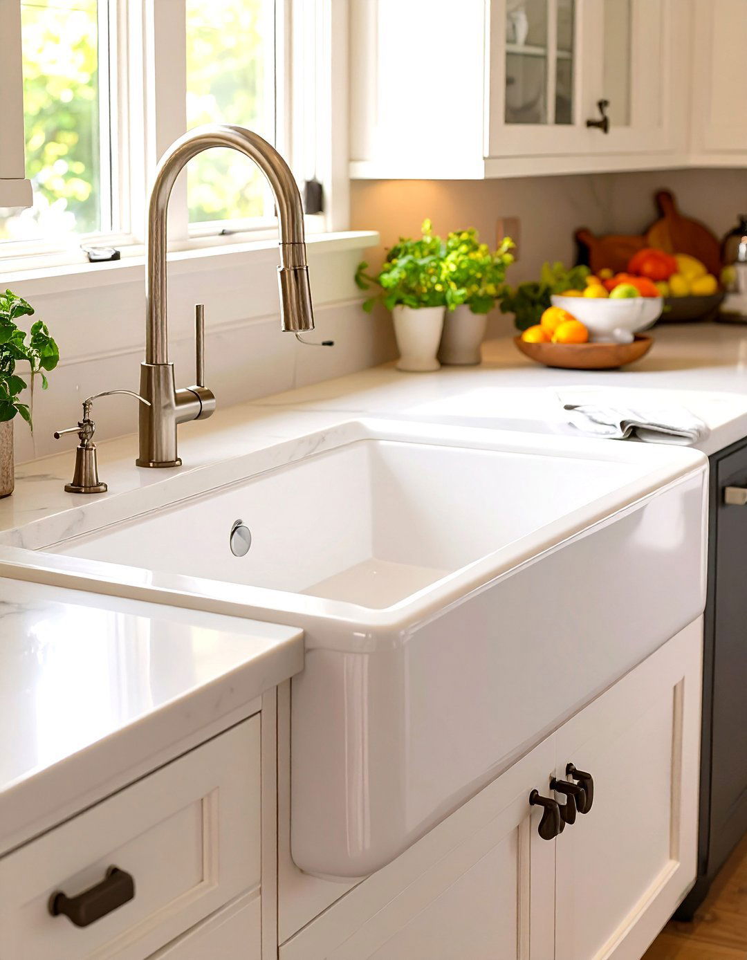 Natural Light Maximized by Minimalist Window Treatments - 30 transitional kitchen design ideas