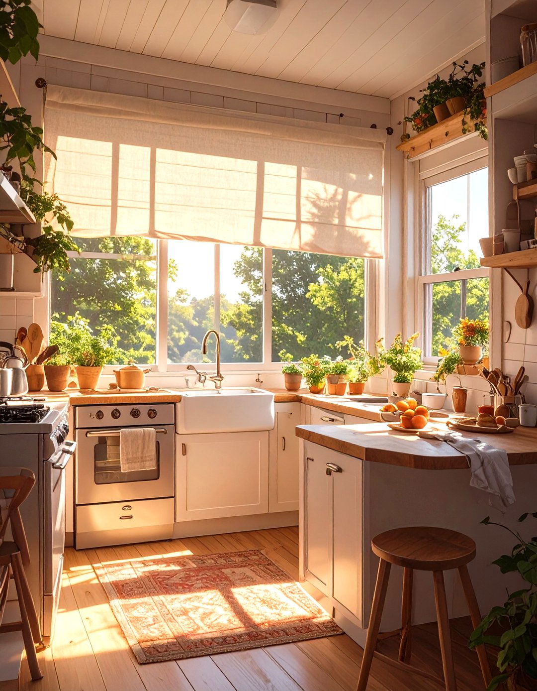 Natural Lighting and Window Treatments - 30 mobile home kitchen ideas