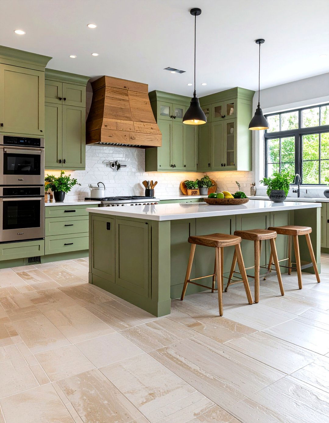 Natural Limestone Kitchen Flooring - 30 kitchen floor tile ideas
