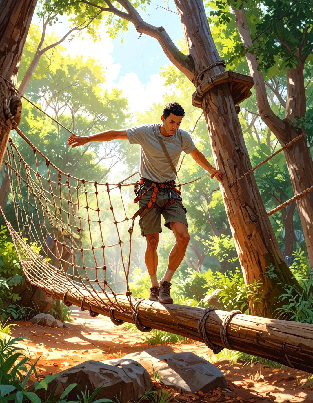 Natural Obstacle Course - 30 outdoor gym ideas