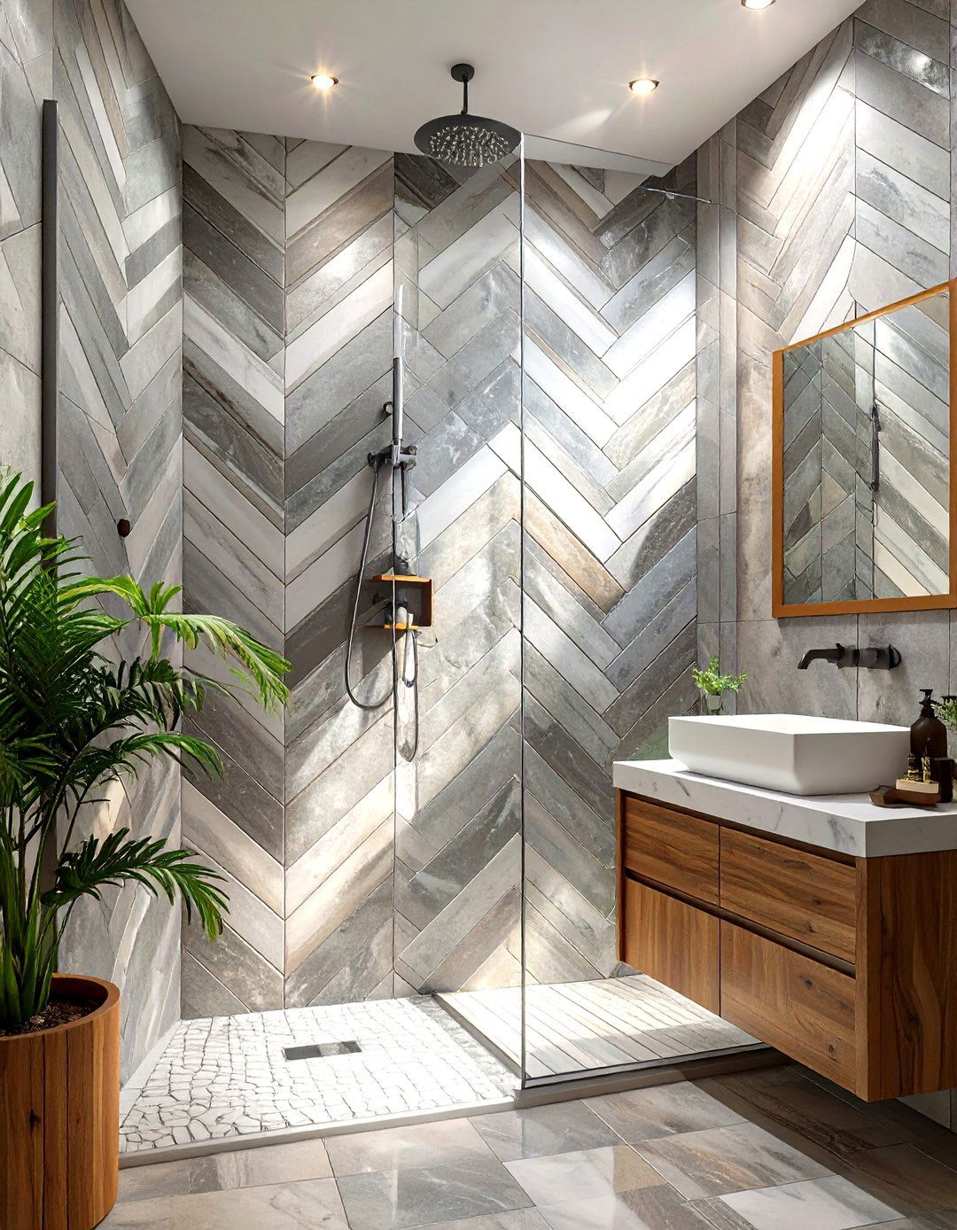 30 Modern Shower Tile Ideas to Elevate Your Bathroom - We Love Home Blog