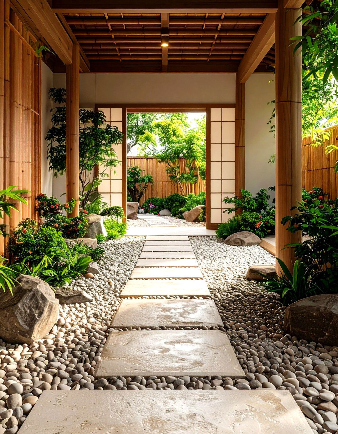Natural Pebble Tile Entryway Flooring - 30 entryway flooring ideas