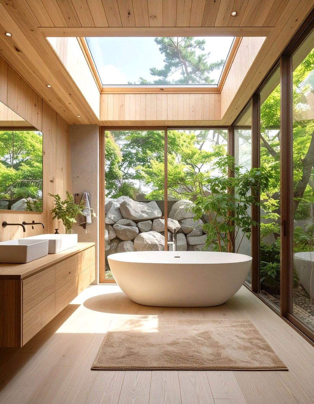 30 Soothing Japanese Bathroom Design Ideas for a Spa - We Love Home Blog
