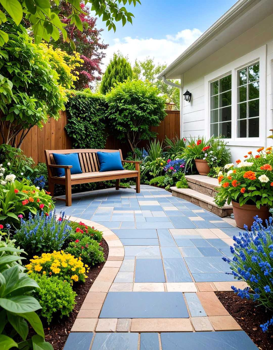 Natural Slate Patio Tile - 30 patio tile ideas