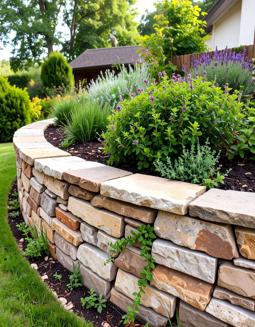 30 Durable Backyard Retaining Wall Ideas for Slopes - We Love Home Blog