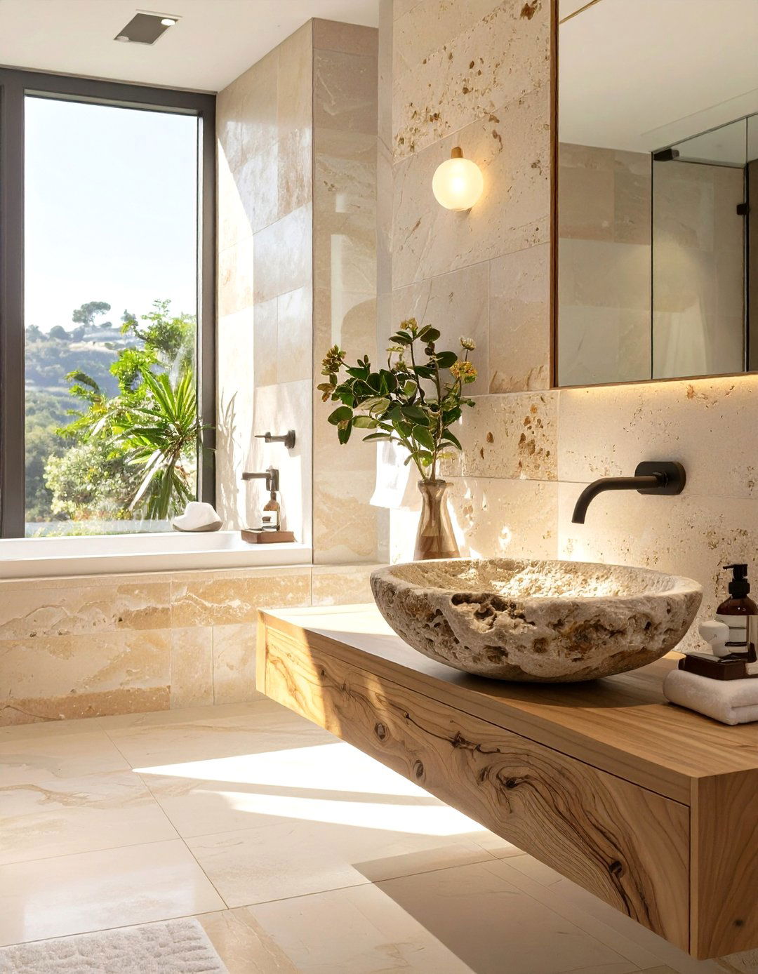 Natural Stone Bathroom - 30 bathroom pictures ideas