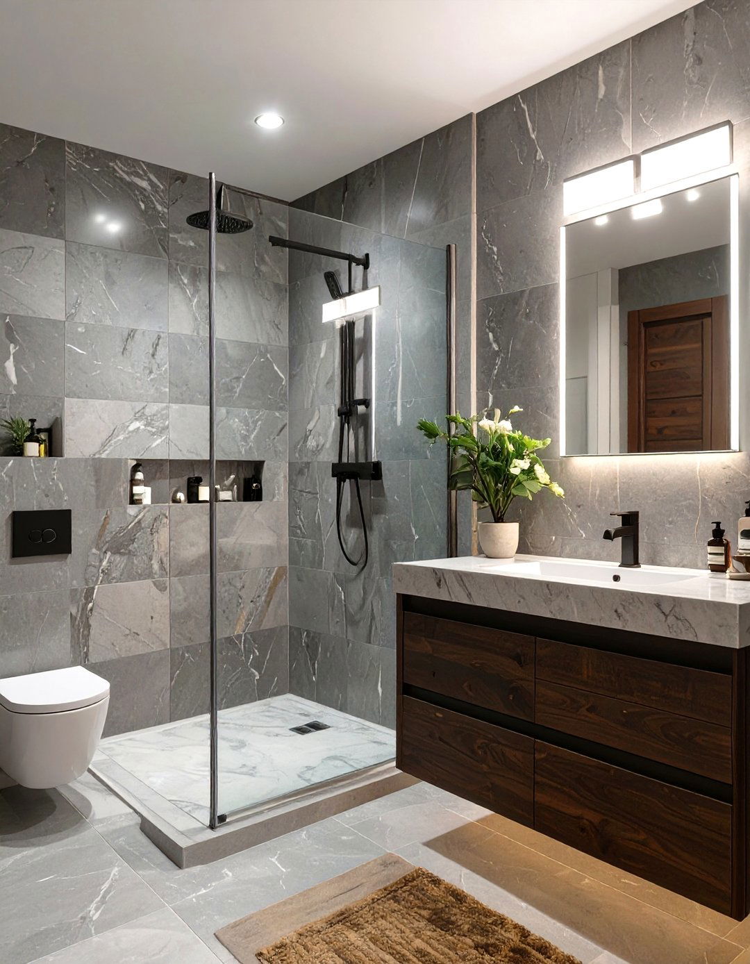 Natural Stone Bathroom - 30 girls bathroom ideas