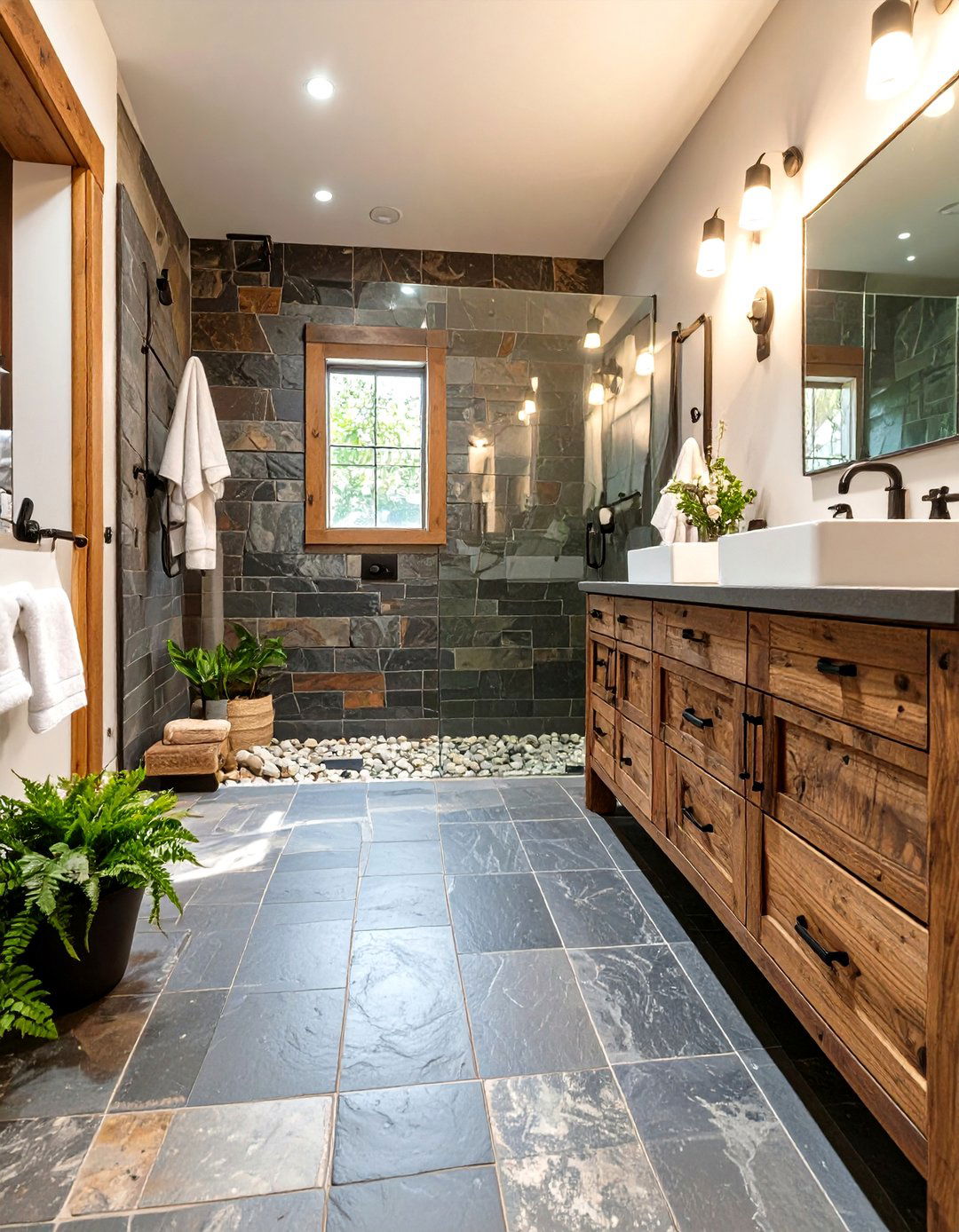 Natural Stone Bathroom Floors - 30 bathroom floors ideas