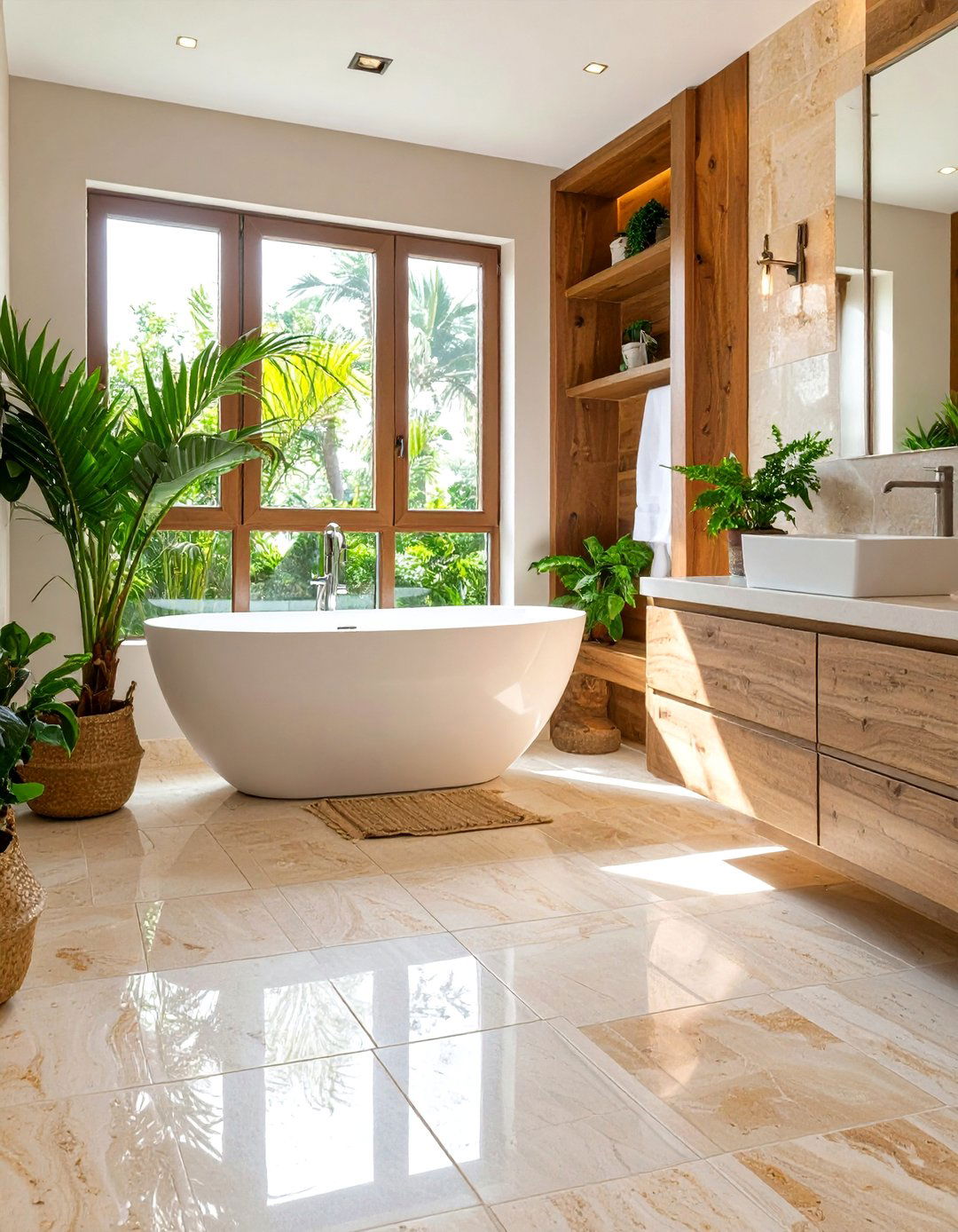 Natural Stone Bathroom Tiles - 30 bathroom floor tile ideas 2025