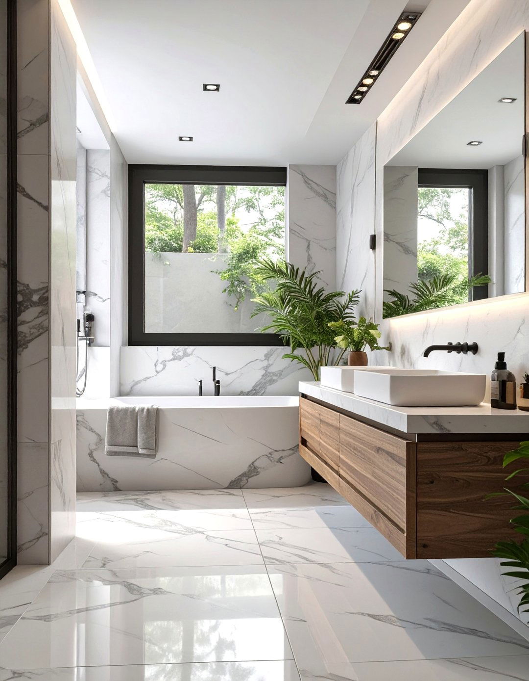 Natural Stone Bathroom - 30 bathroom ideas modern