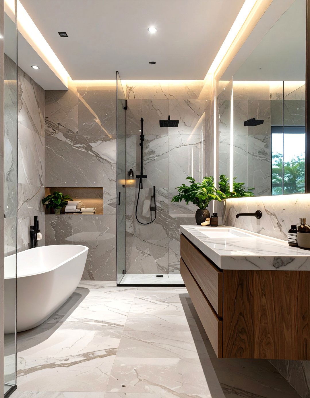 Natural Stone Luxury Bathroom - 30 design bathroom online ideas