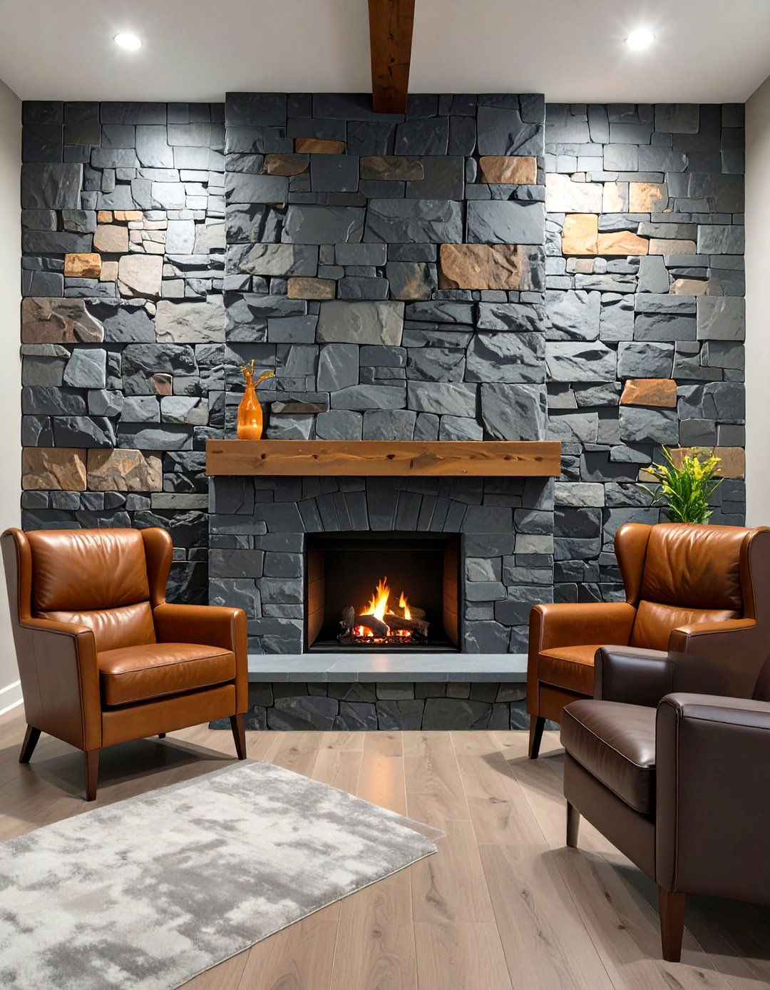 Natural Stone Veneer Walls - 30 basement wall ideas not drywall