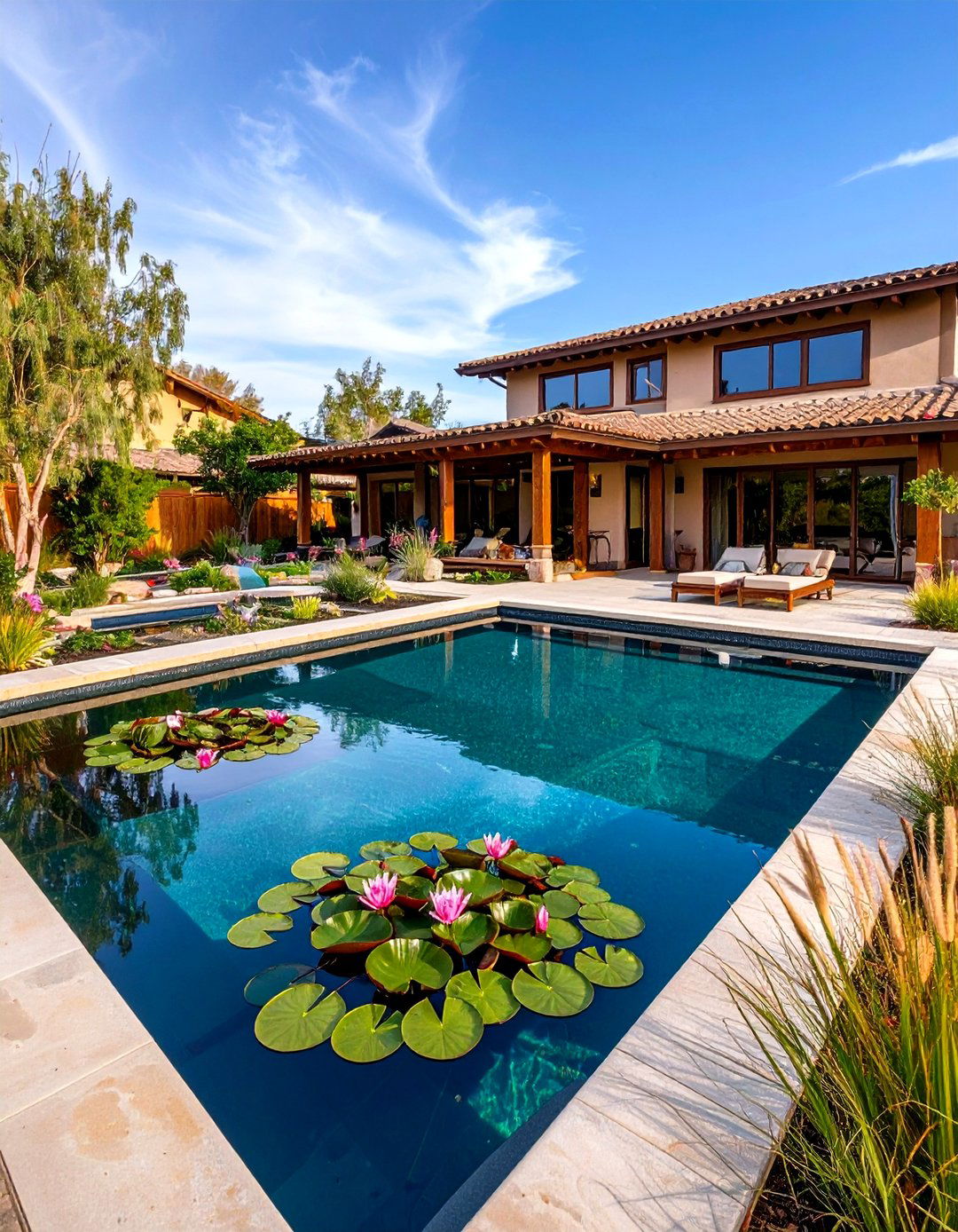 Natural Swimming Pond - 30 pool landscape ideas