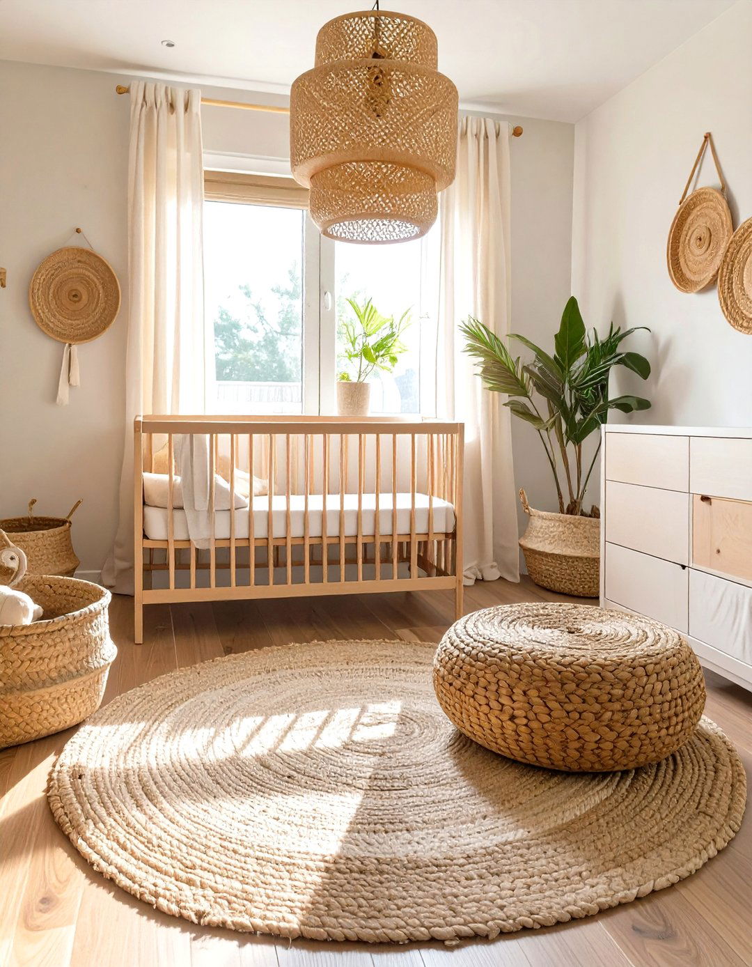 Natural Textures and Woven Elements - 30 winnie the pooh nursery ideas