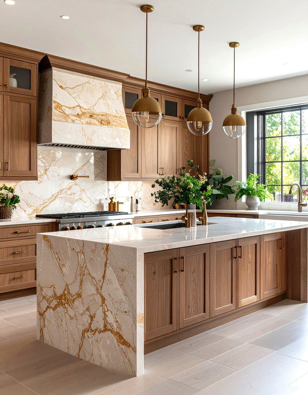 Natural Travertine Tile Kitchen - 30 kitchen backsplash tile ideas