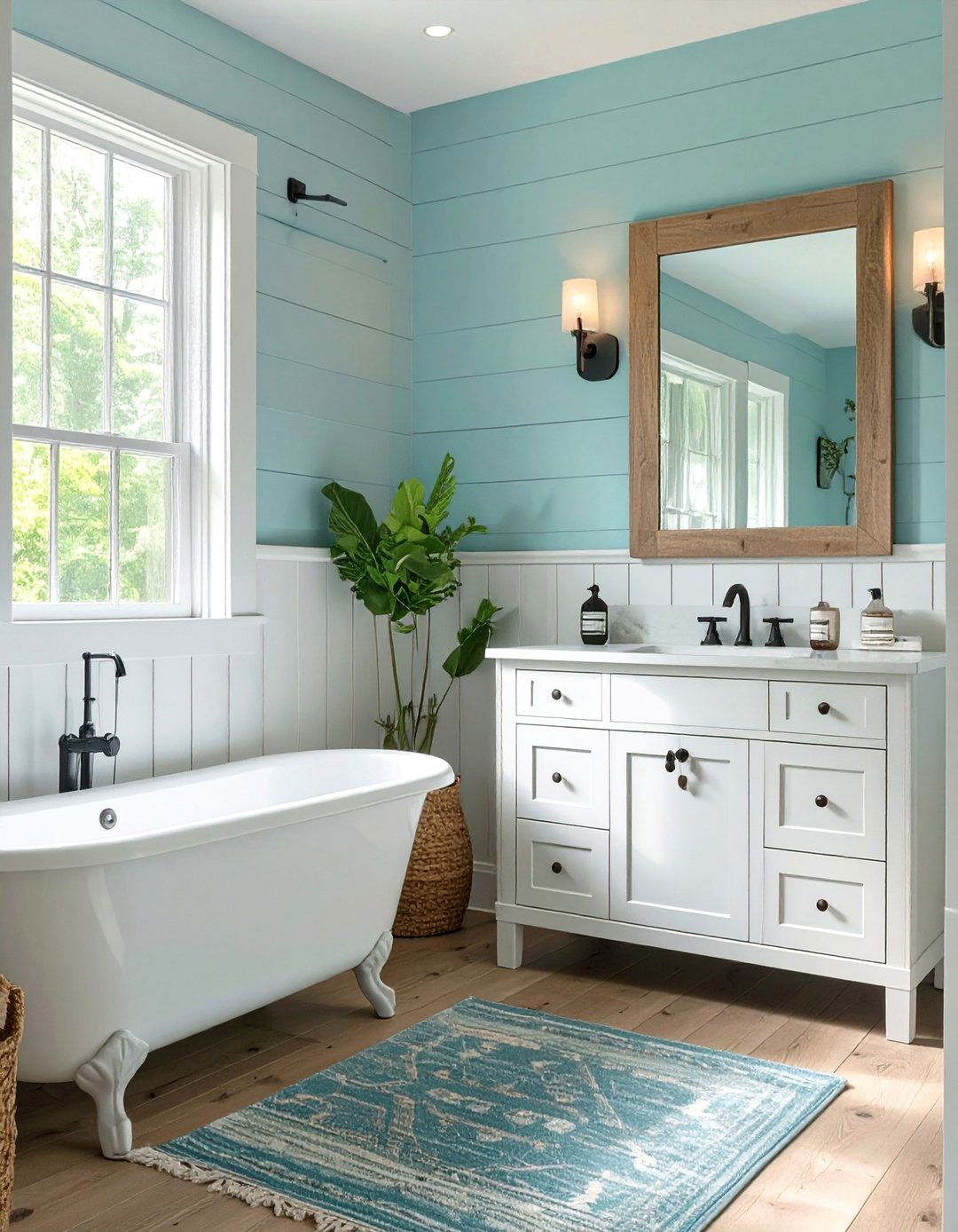 Natural Wood Beadboard Bathroom Wainscoting - 30 bathroom wainscoting ideas