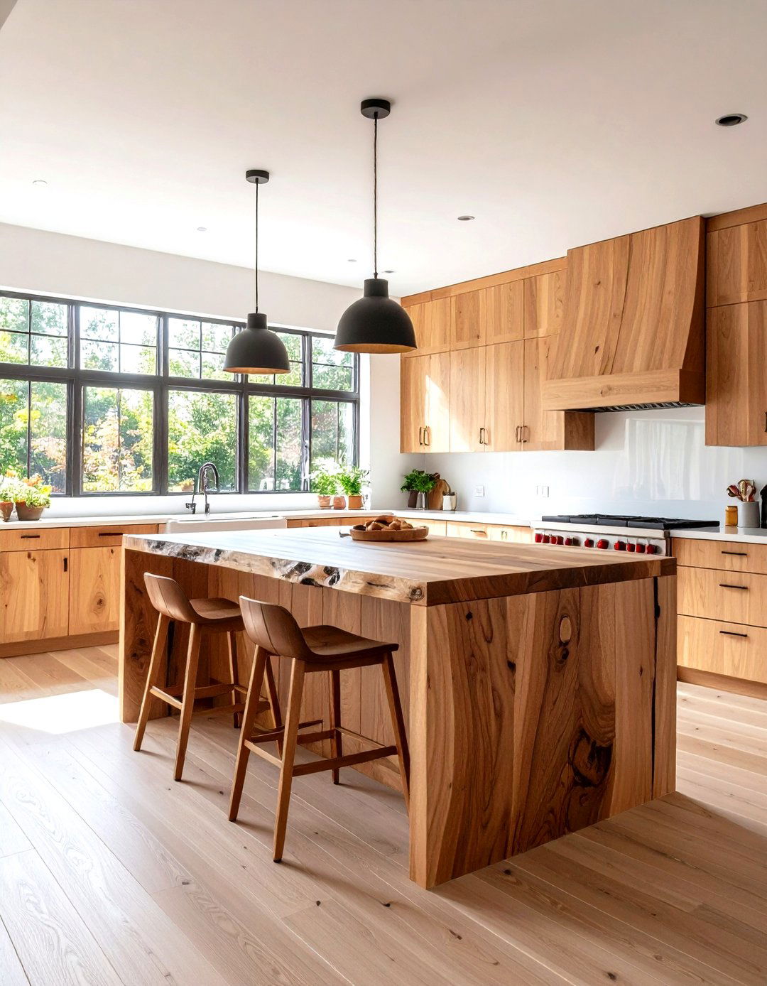 Natural Wood Centric Kitchen - 30 kitchen redo ideas