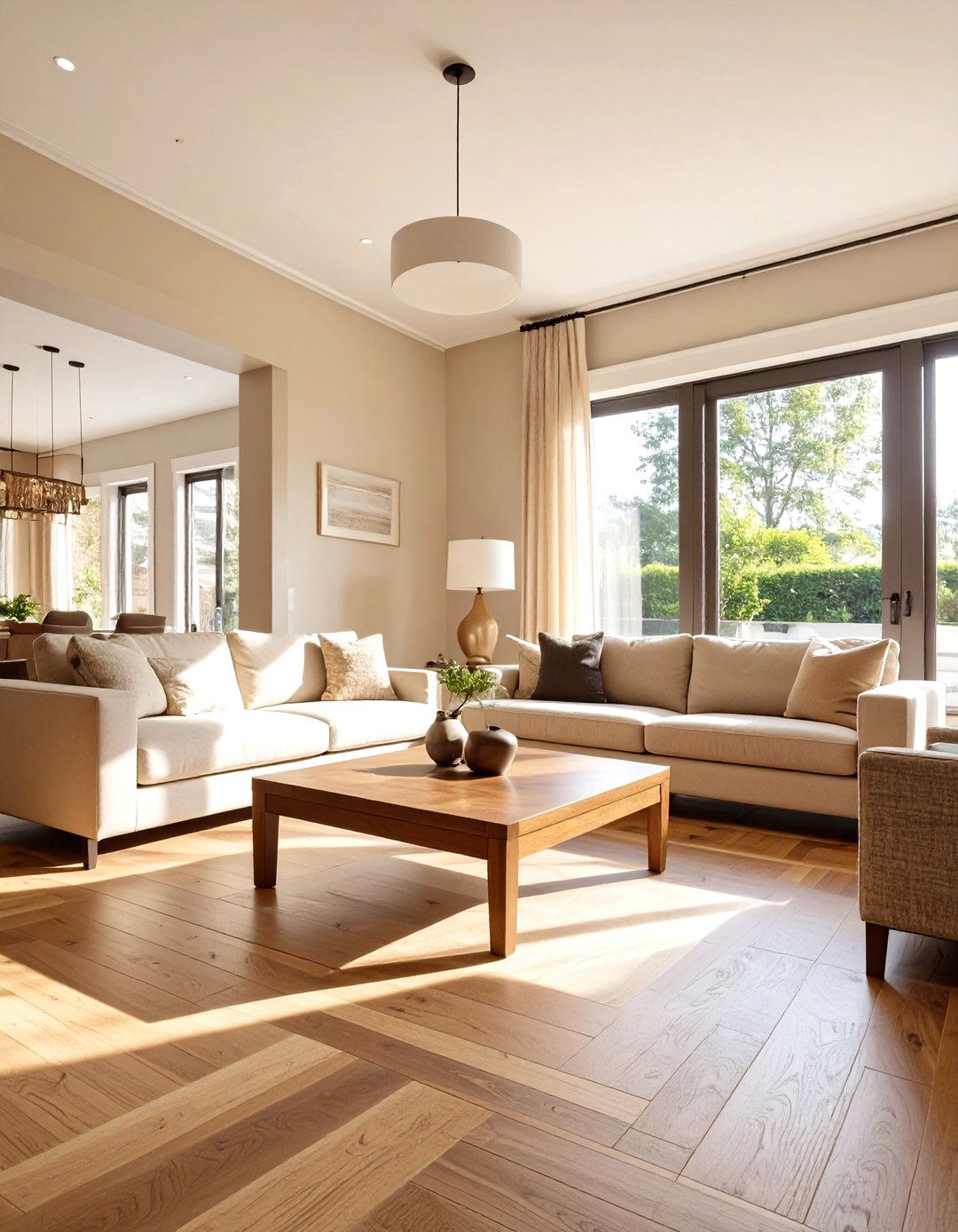 Natural Wood Finishes - 30 transitional interior design ideas