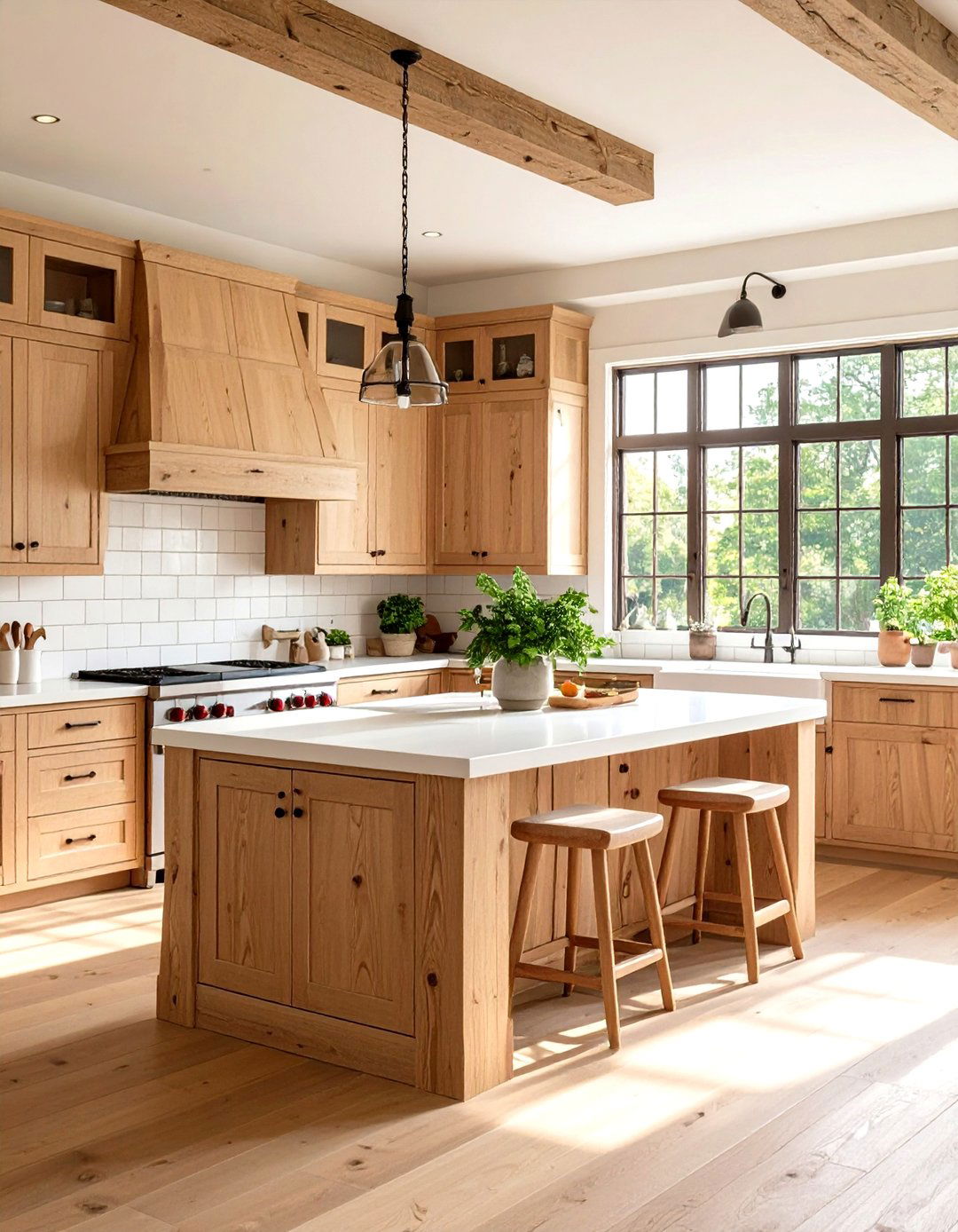 Natural Wood Kitchen Cabinets - 30 kitchen cabinet color ideas