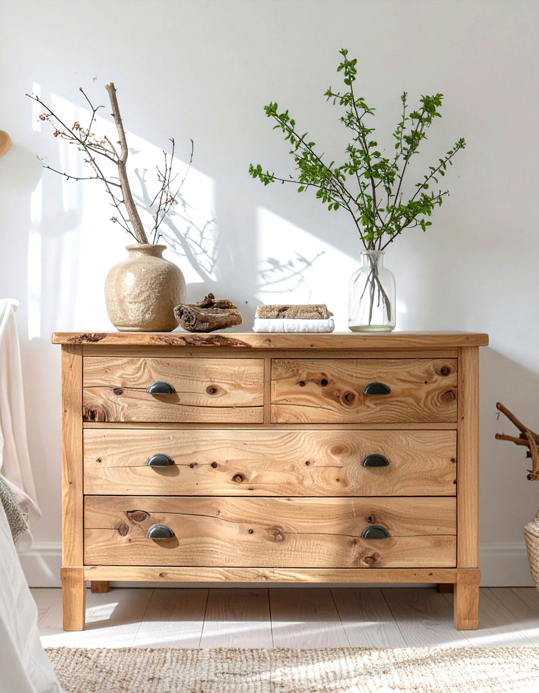 Natural and Organic Bedroom Dresser - 30 bedroom dresser decor ideas