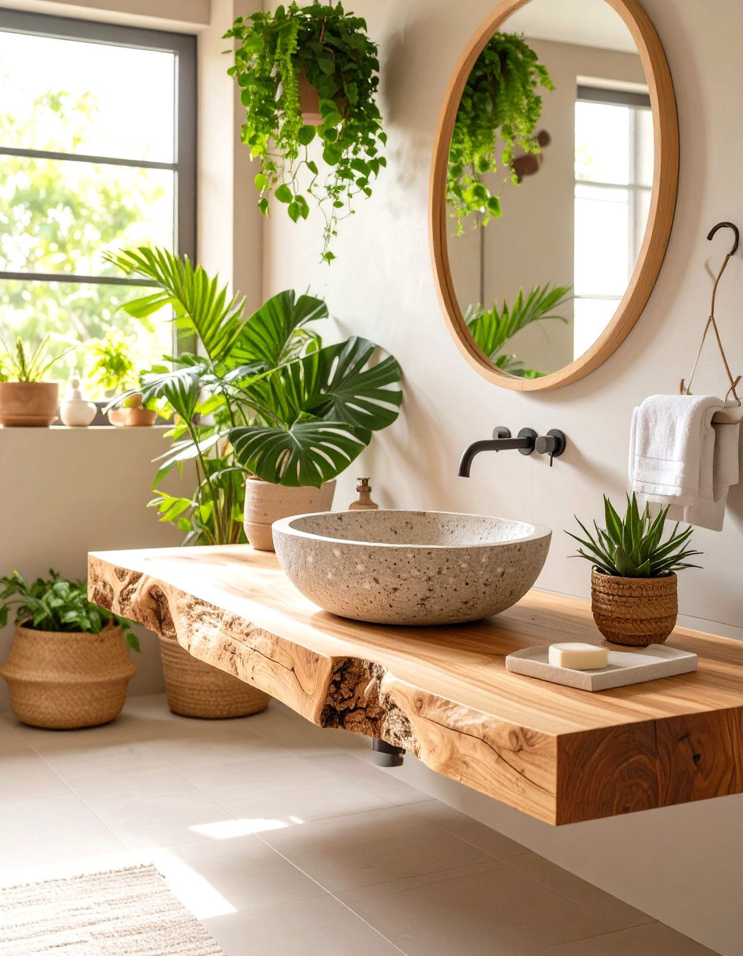 Natural and Organic Half Bathroom - 30 half bathroom remodel ideas