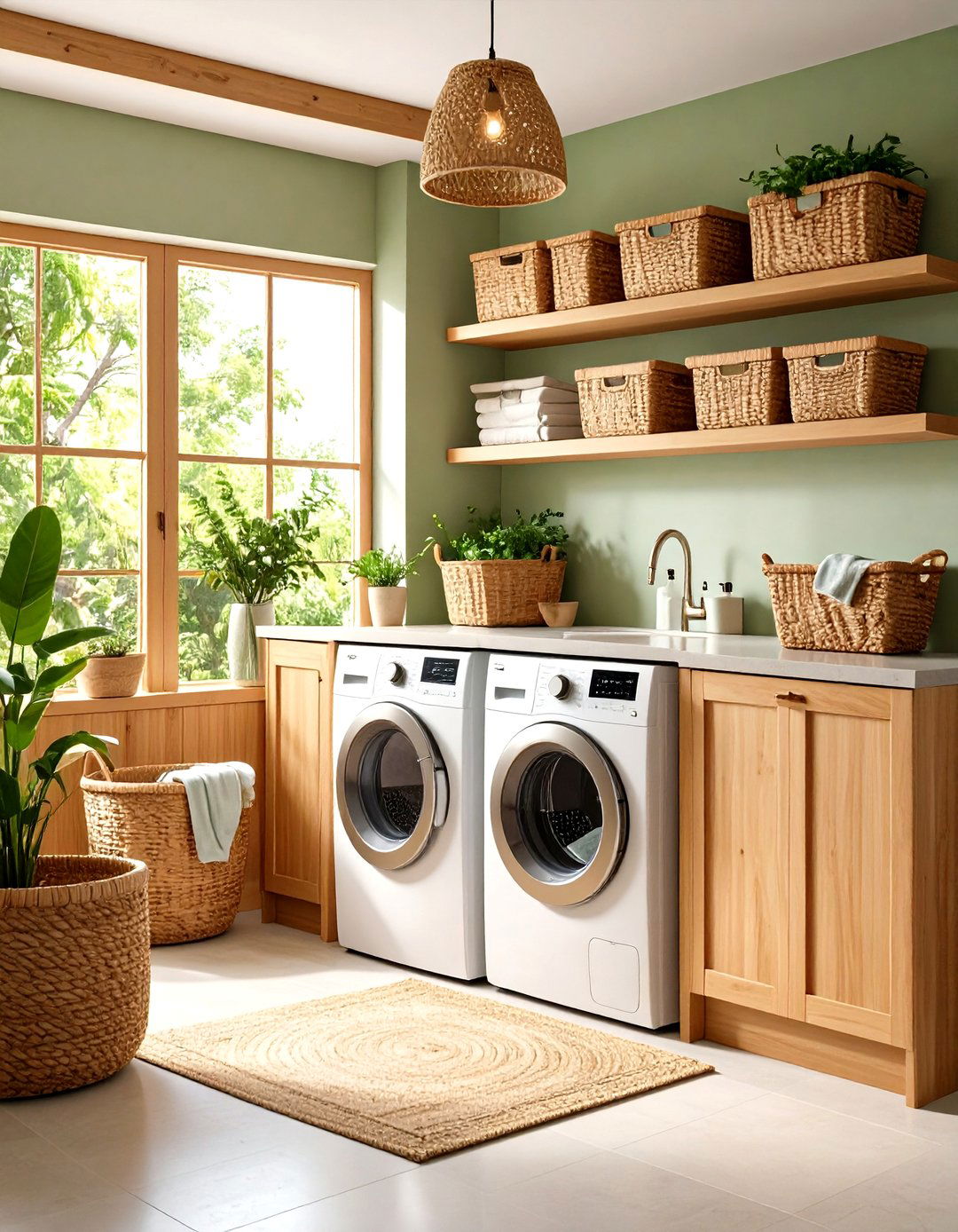 Natural and Organic Laundry Room - 30 laundry room inspo ideas