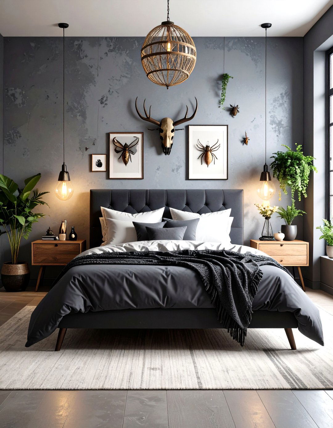 Naturalist Gothic Bedroom - 30 gothic bedroom ideas