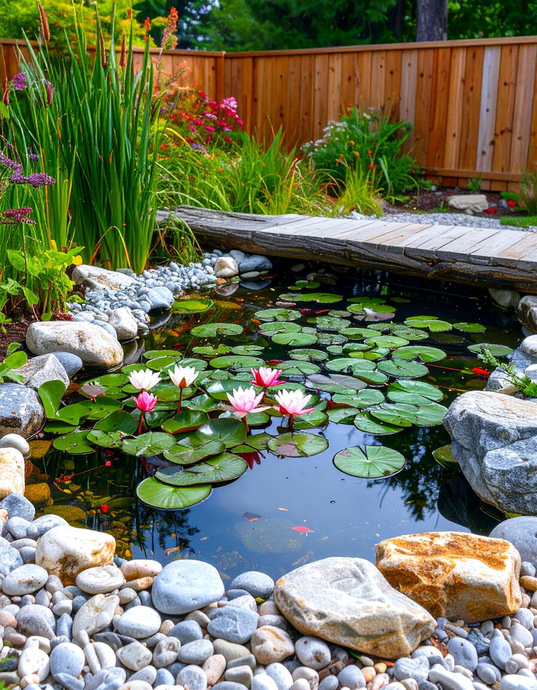Naturalistic Wildlife Pond - 30 pond landscaping ideas