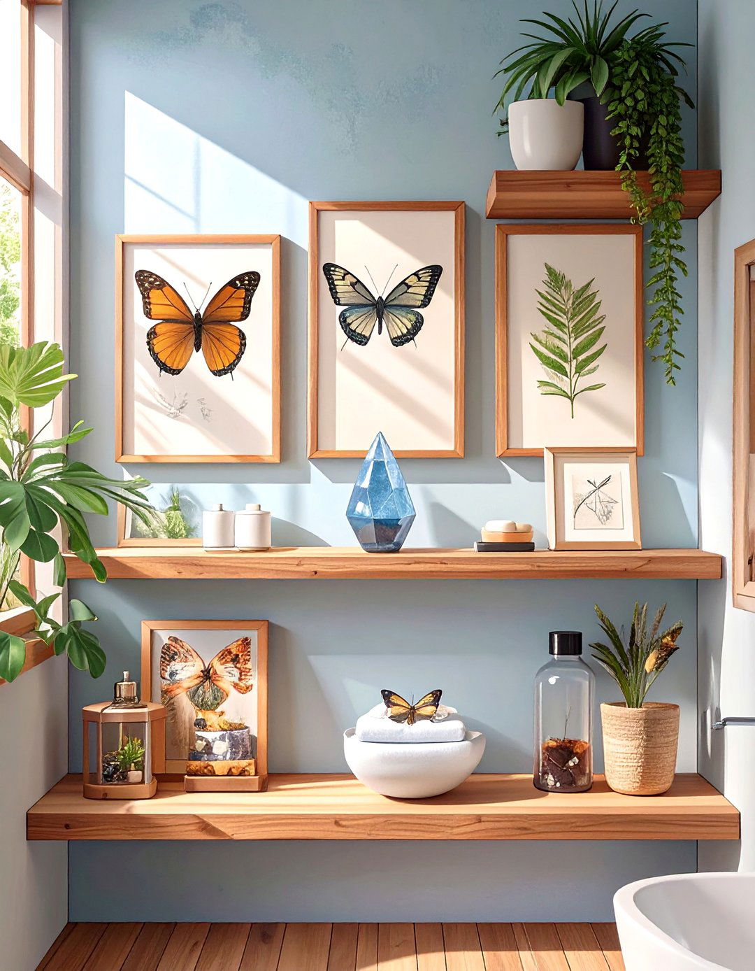 Naturalists Collection Bathroom Shelf - 30 bathroom shelf decor ideas