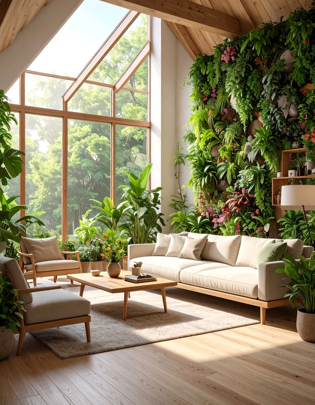 Nature Inspired Biophilic Small Living Room - 30 modern small modern living room design ideas