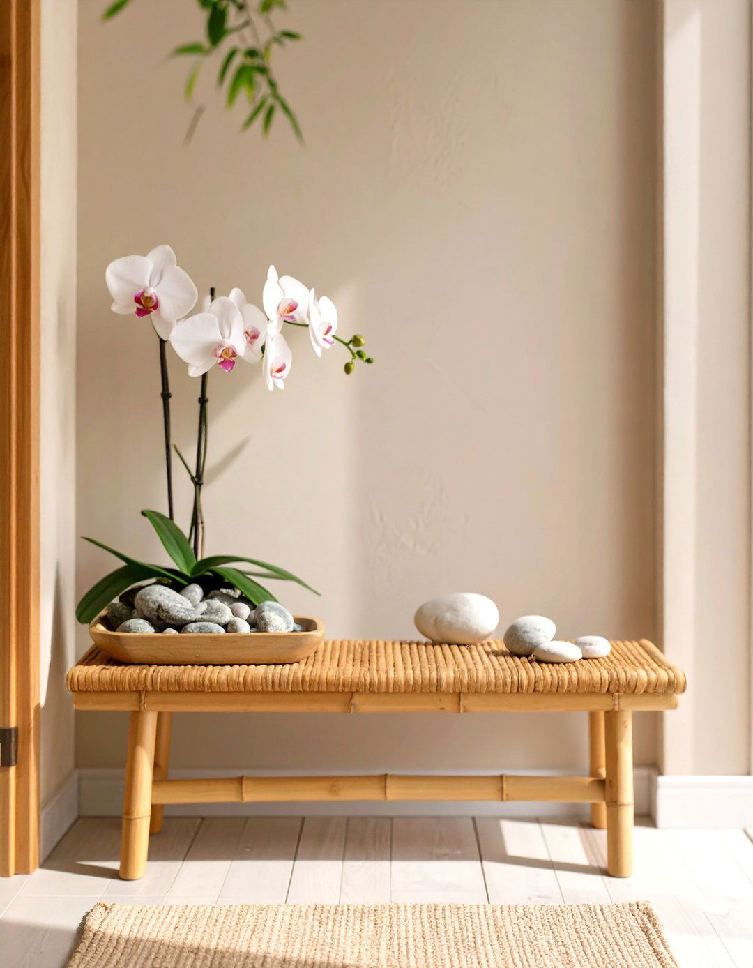 Nature Inspired Zen Entryway - 30 apartment entryway ideas